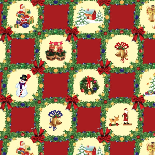 Julaxduk med oilka julmotiv
