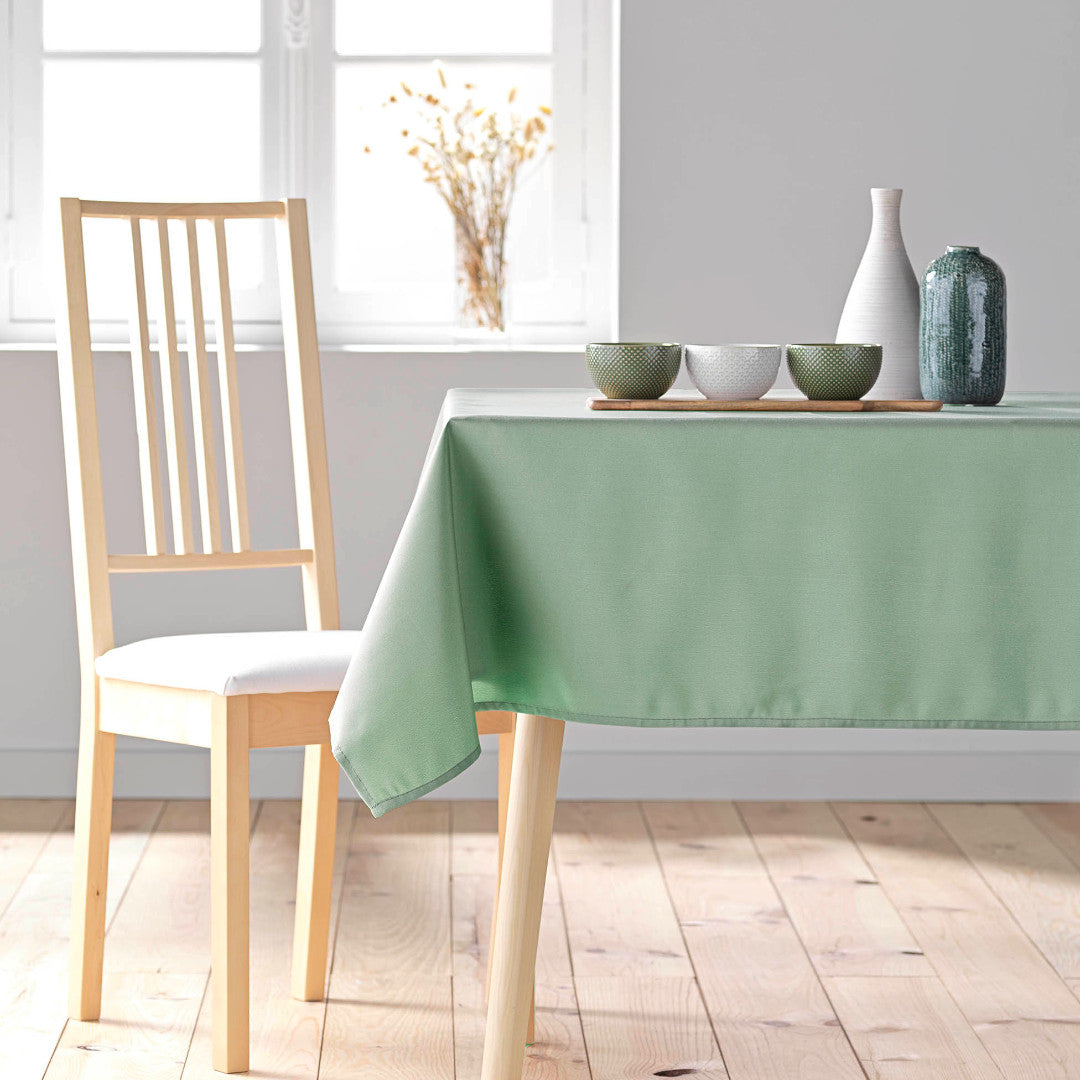 Essentiel Sauge - Enfärgad rektangulär duk 140 x 300 cm, miljöbild