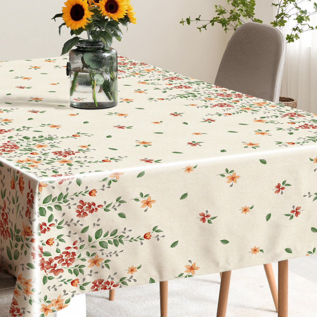 Flora Sand – Präglad vaxduk med blombård, miljö 1