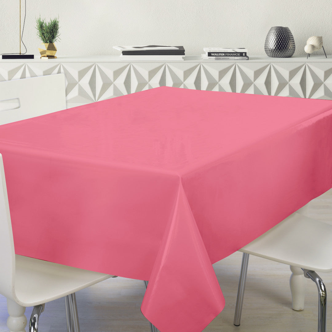 Nordfavn Uni Rose Pink - Enfärgad halvblank vaxduk, miljö