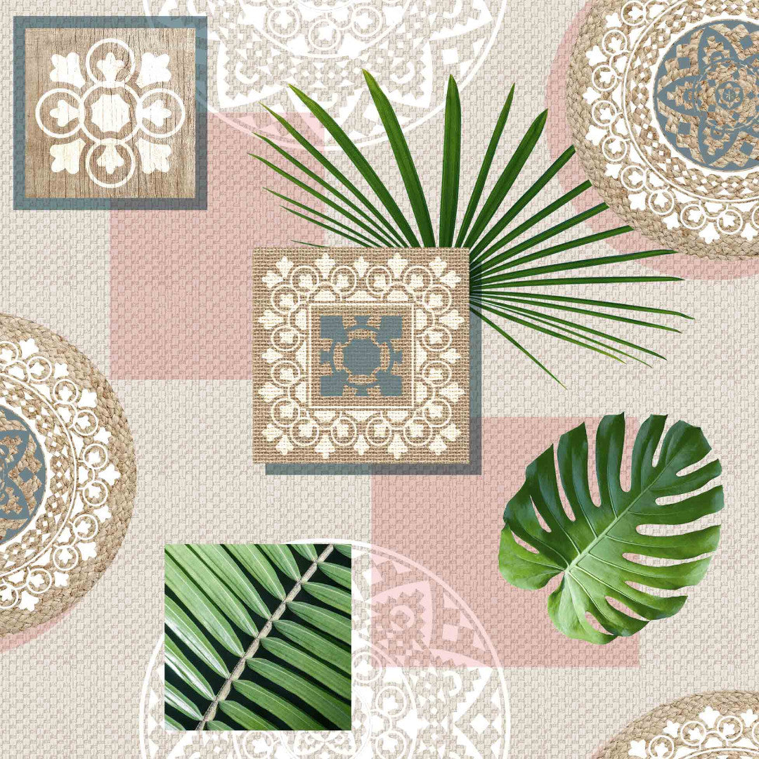 Ornament on Canvas – Vaxduk med lätt präglad yta