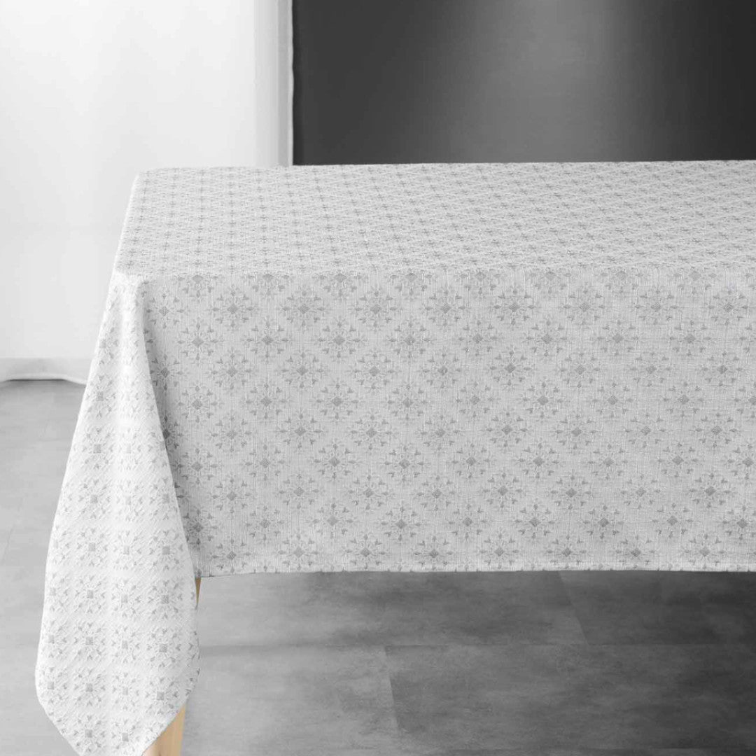 Orphee – Damastduk med fint geometriskt vävt mönster – 140 x 240 cm