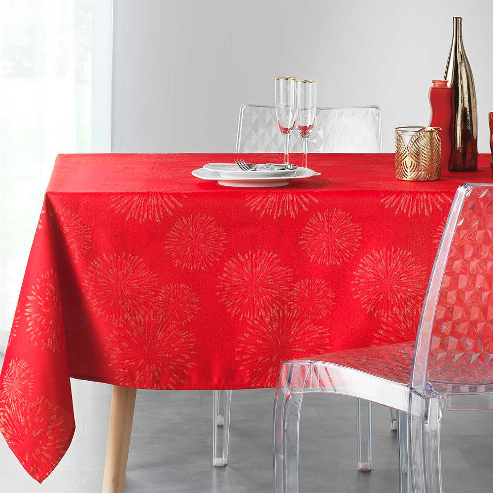 Artifice Red/Gold - dukning - 140 x 240 cm