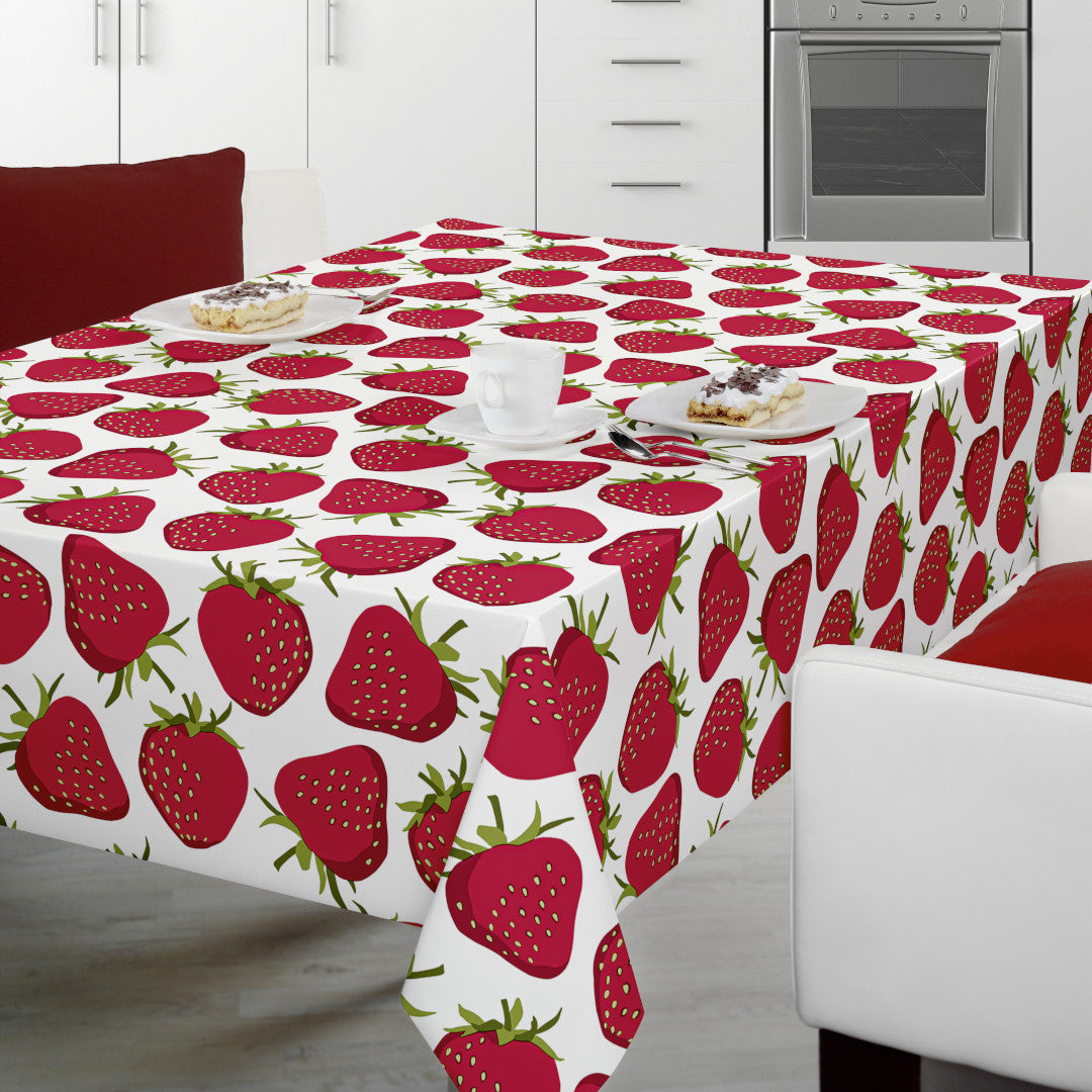 Berry Bliss - Vaxduk med jordgubbsmotiv
