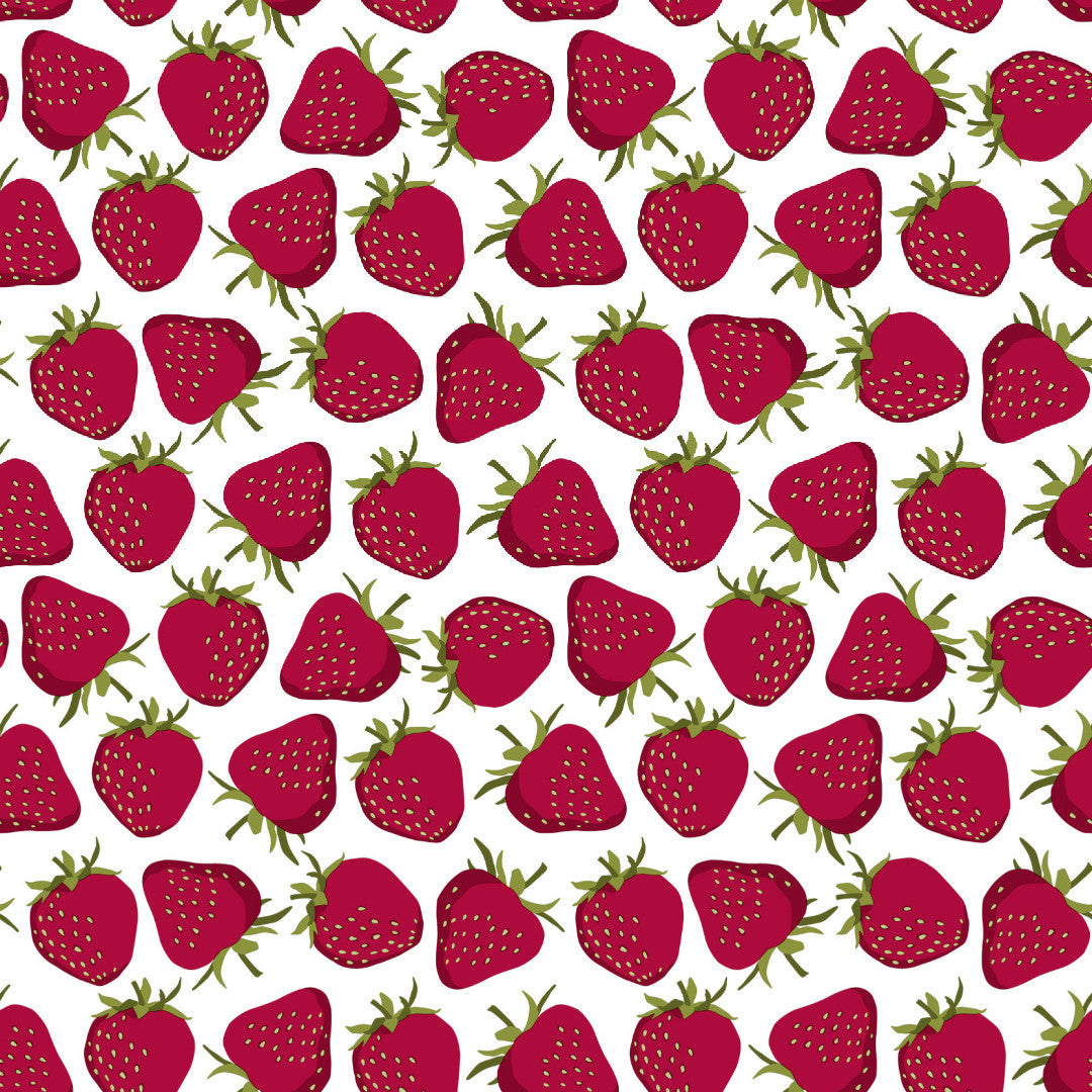 Berry Bliss - Vaxduk med jordgubbsmotiv, mönster