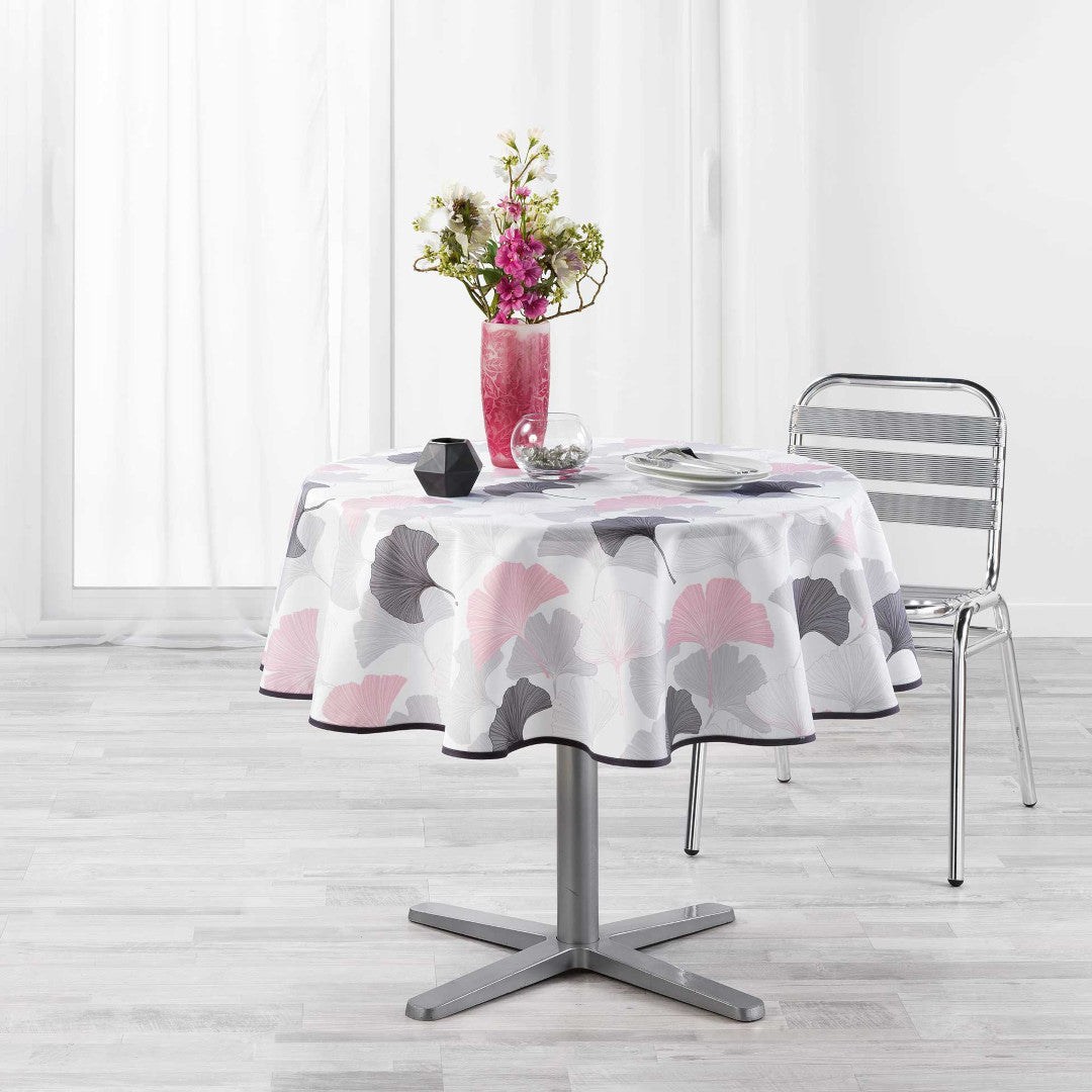 Coquetterie Pink, rund duk Ø 180 cm med fläckskydd