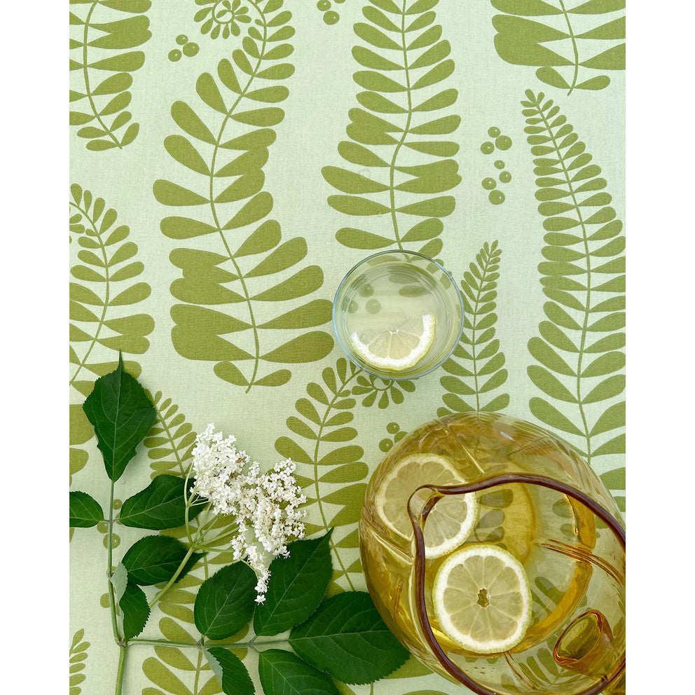 Fern Green - Notes by Susanne Schjerning - textilvaxduk med glidskydd