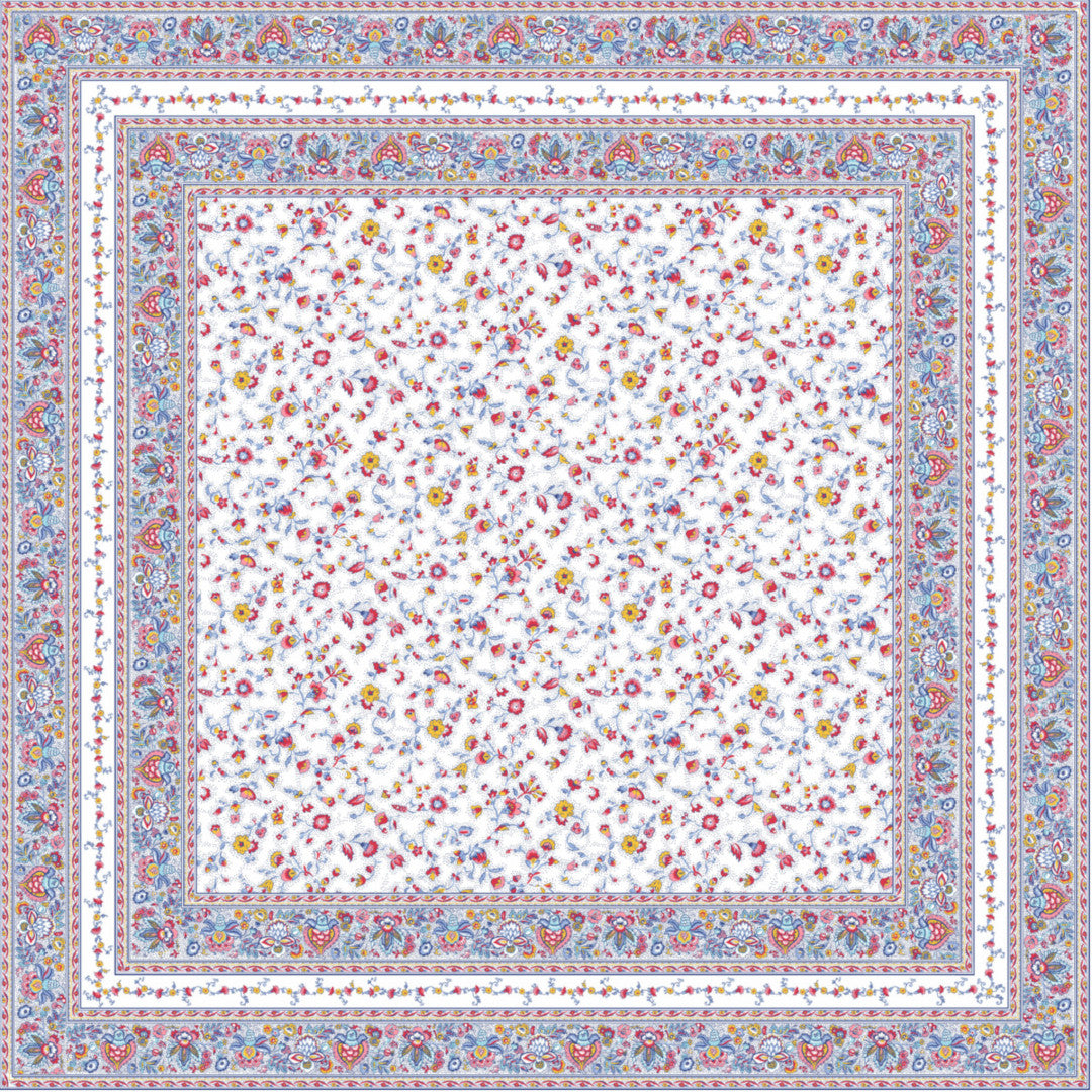 Fleurs Des Champs Multi - Rektangulär provenceduk 160 x 300 cm, motiv