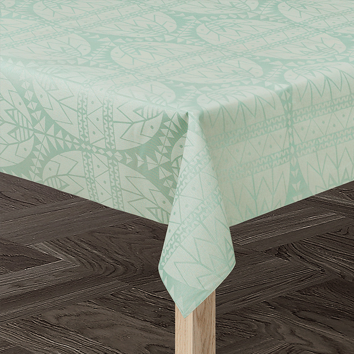 Juna Easter Light Green, påskduk - textilvaxduk med glidskydd