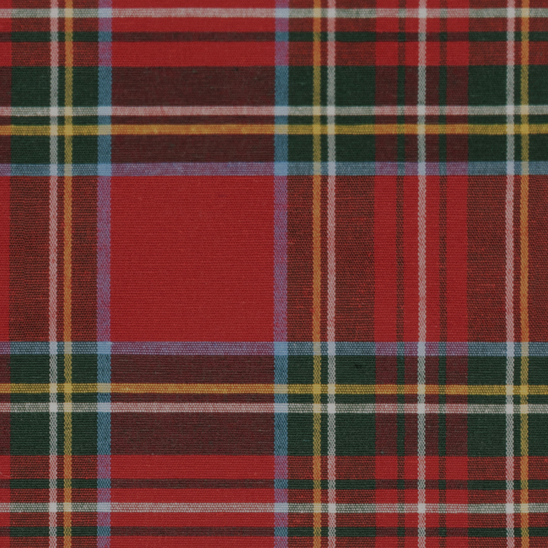 Julbordsduk Tartan Röd närbild