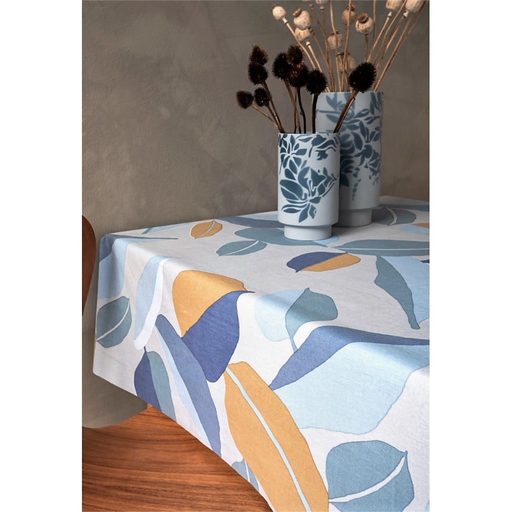 Palm Blue, Notes by Susanne Schjerning textilvaxduk med glidskydd