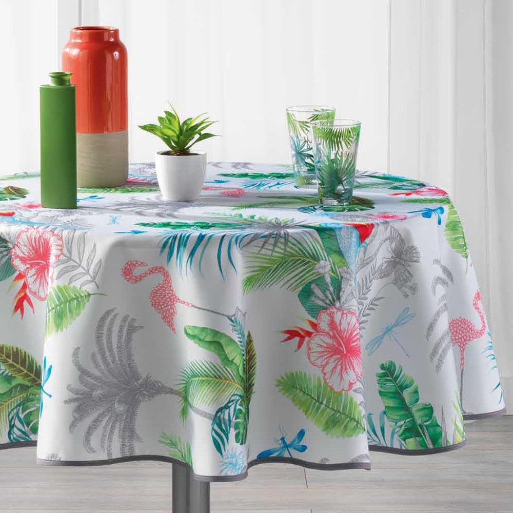 Paradizio White Ø 180 cm, rund duk med fläckskydd