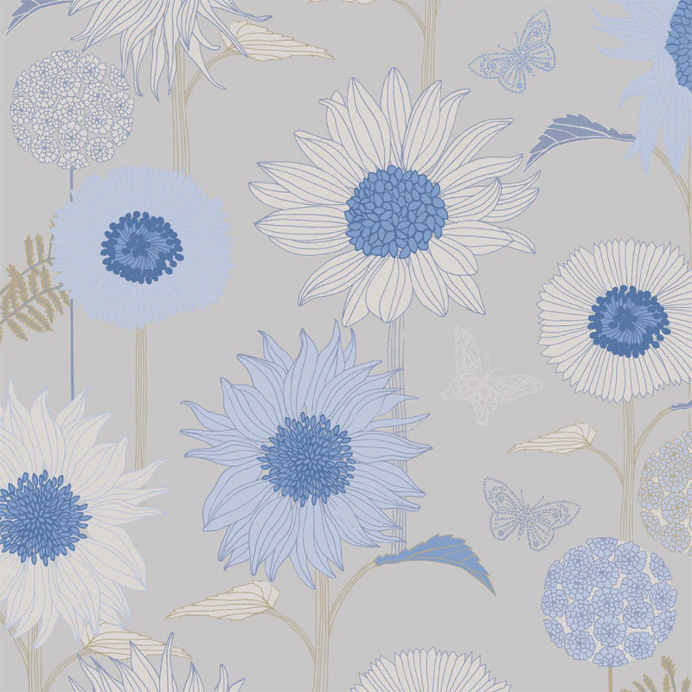 Sunflower Bel Air - Notes by Susanne Schjerning - textilvaxduk med glidskydd