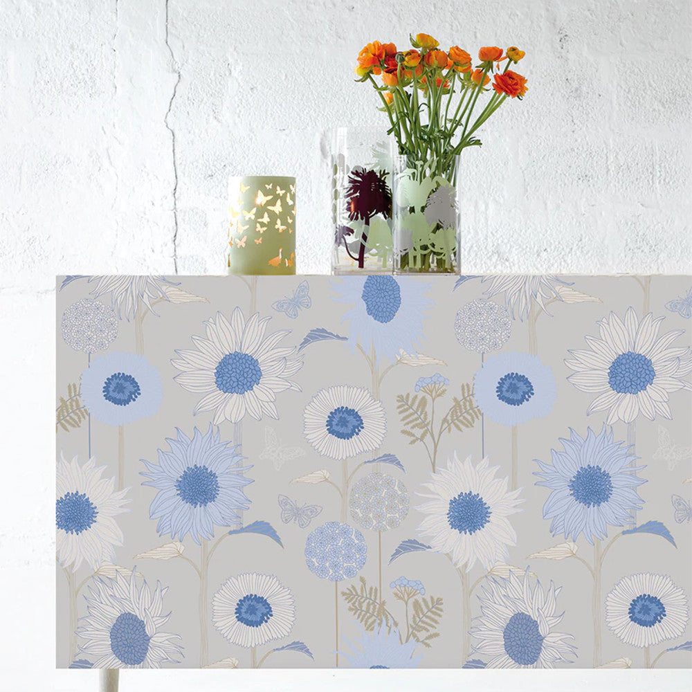 Sunflower Bel Air - Notes by Susanne Schjerning - textilvaxduk med glidskydd