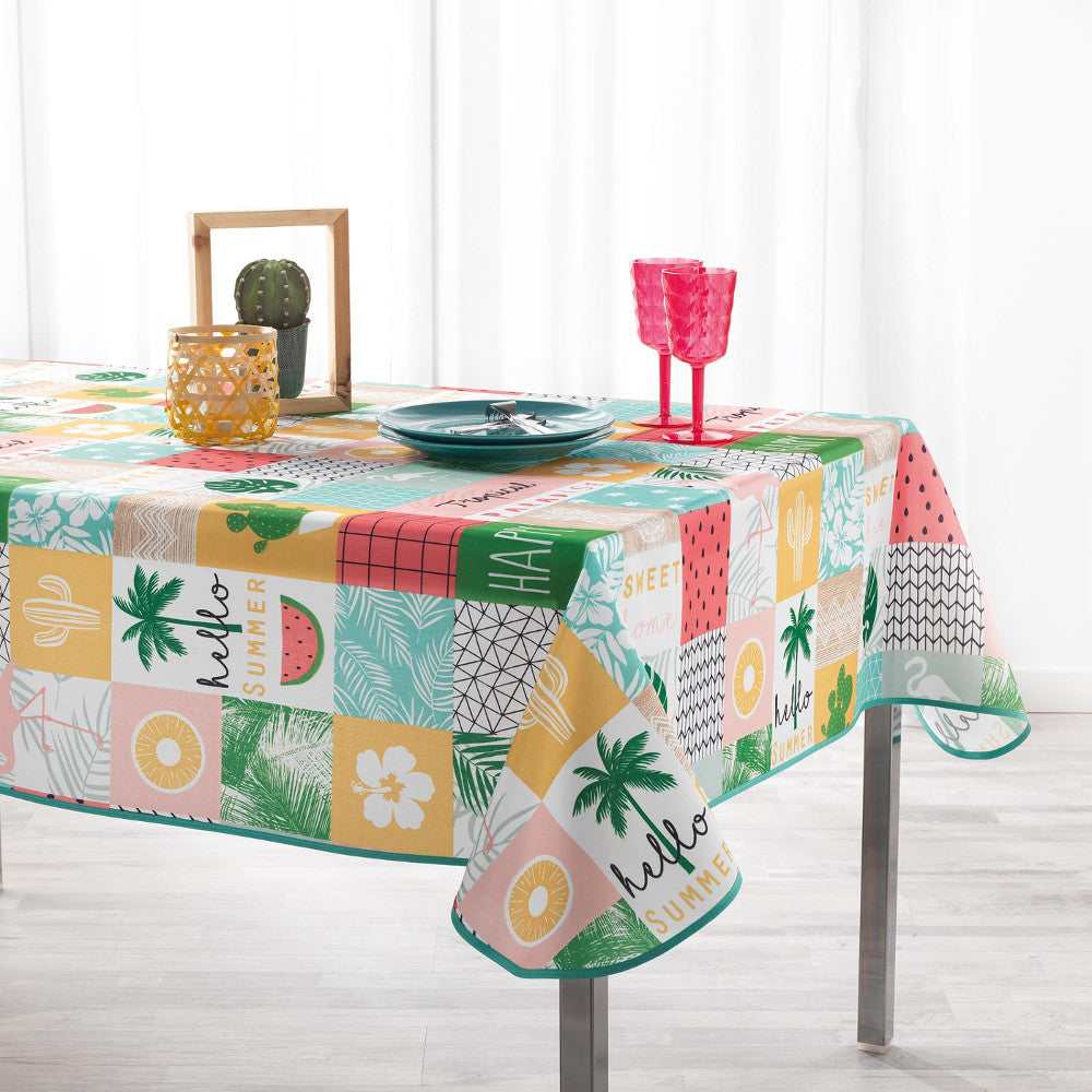 Sweet Paradise, damastduk med fläckskydd, 150 x 240 cm