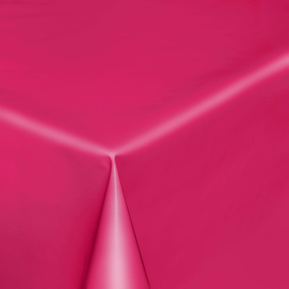 Uni Color - Enfärgad halvmatt vaxduk, 140 cm bred - Fuchsia