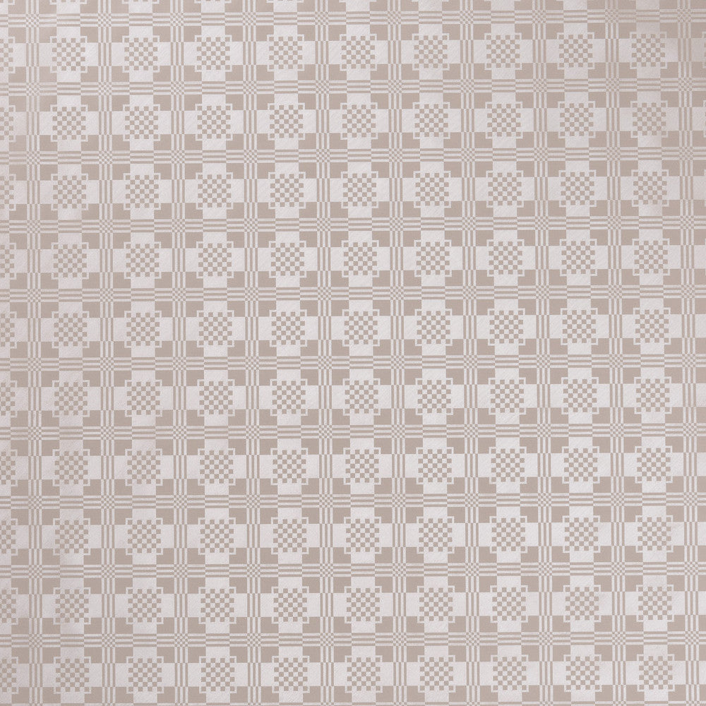 Damast Carre Classic Taupe – damastpräglad vaxduk