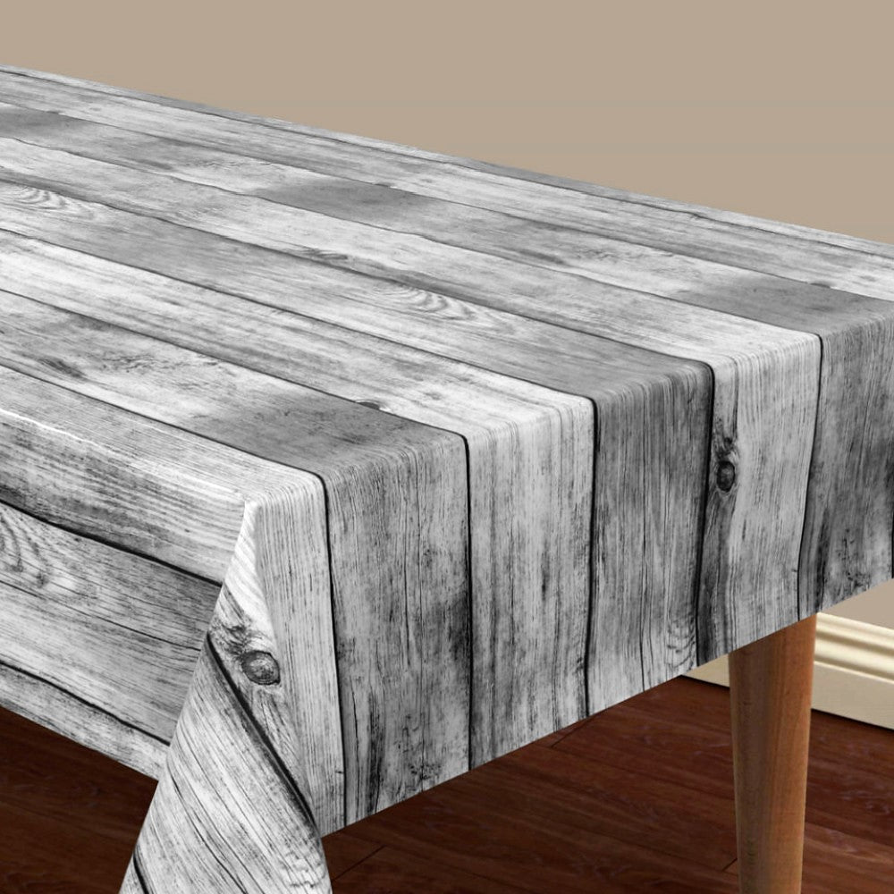 Vaxduk med trälook - Natural Wood Grå