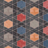 Geometric Blocks - Vaxduk med enkel grafisk design