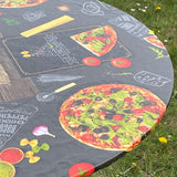 Mums Pizza - Rund vaxduk med resår