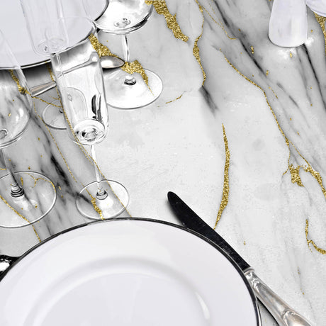 Ceramica – Extra kraftig transparent vaxduk med marmorering, detaljer