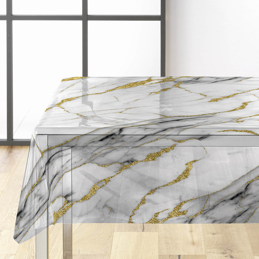 Ceramica – Extra kraftig transparent vaxduk med marmorering, miljö