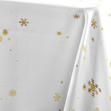 Constellation Vit/Guld - Julduk med metalltryck, 150 x 240 cm, mönster