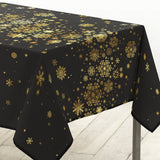 Constellation Svart/Guld - Julduk med metalltryck, 150 x 240 cm, hörn