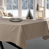 Dotea Beige - Damastduk med prickar, 140 x 220 cm, jul