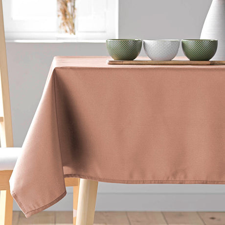 Essentiel Blush - Enfärgad rektangulär duk 140 x 250 cm, närbild
