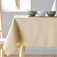 Essentiel Naturel - Enfärgad rektangulär duk 140 x 300 cm, närbild