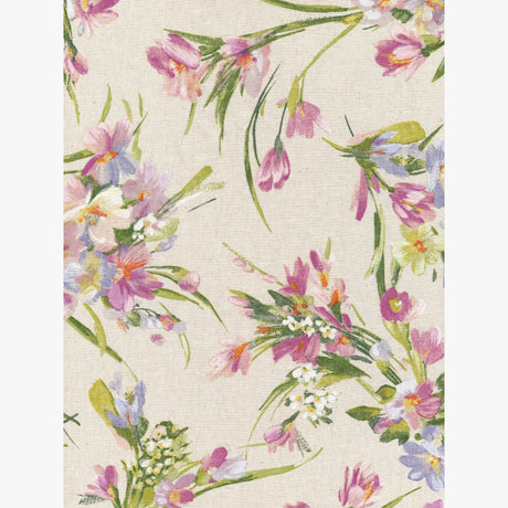 Fiori di Prato – Textilvaxduk i linnelook med vilda blommor, mönster