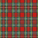 Highland Red – Vaxduk med klassiska skotska rutor, mönster