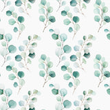 Junos Eucalyptus – Textilvaxduk med akvarellblad, mönster