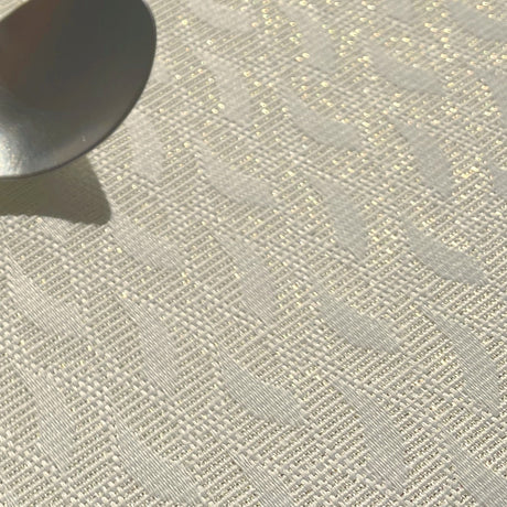 Munch Oro Guldblad - Elegant textilduk med lurex i guld, 180 cm bred