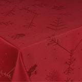 Engholm Noel damastvävd julduk, röd - 150 x 220 cm