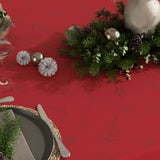 Engholm Noel damastvävd julduk, röd - 150 x 220 cm