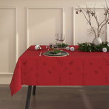 Engholm Noel damastvävd julduk, röd - 150 x 370 cm