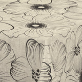 Nordfavn Cologne Beige – Vaxduk med streckblommor i linnelook, hörn