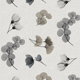 Nordfavn Organza Grey Beige – Duk med bladmönster, mönster