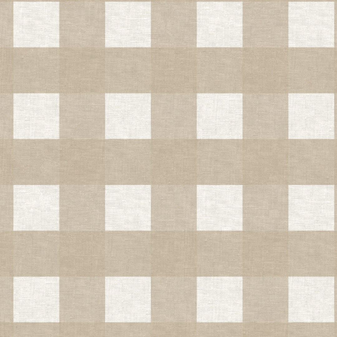 Nordfavn Royal Beige – Vaxduk i beige med rutor, mönster