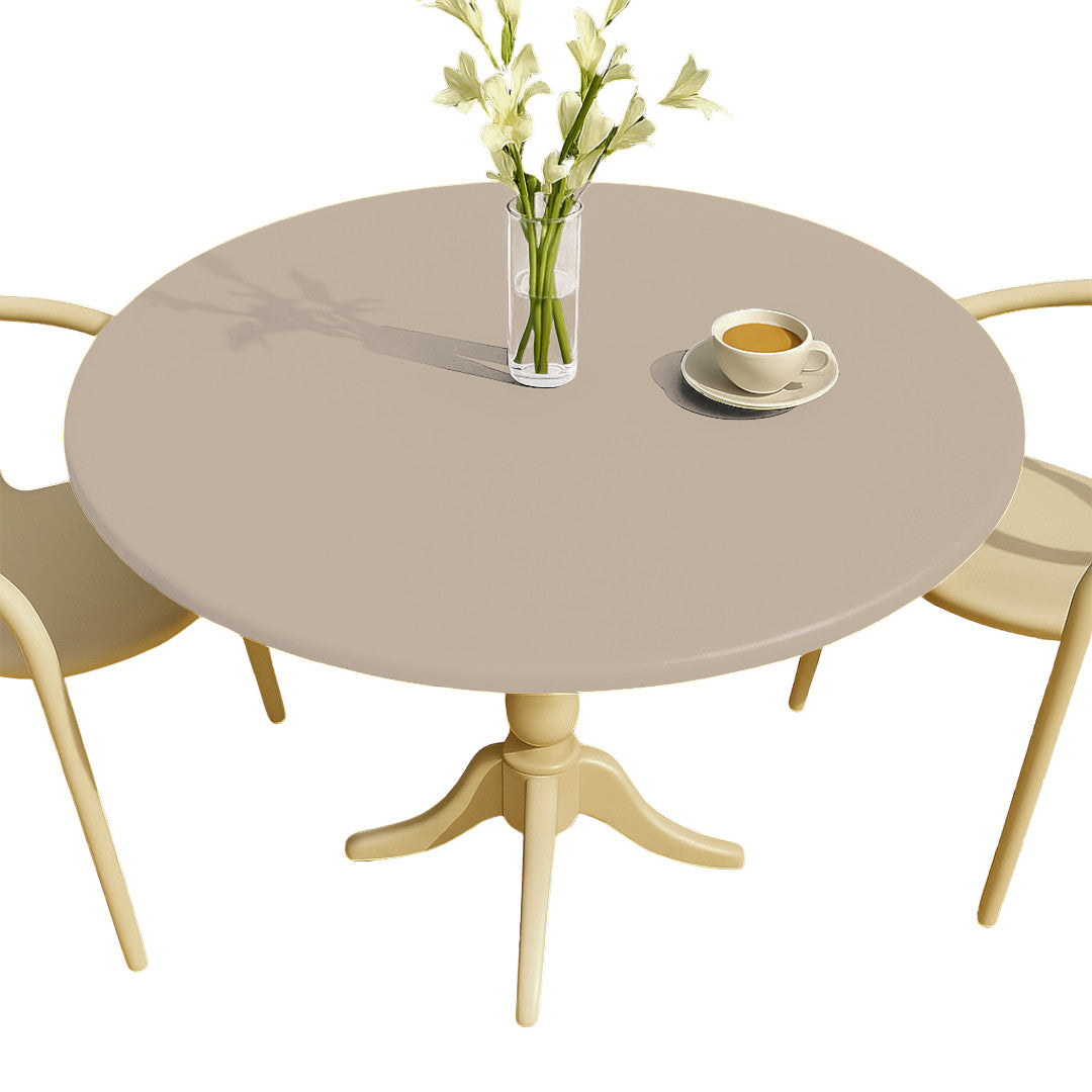 Nordfavn Uni Sesam Beige - Enfärgad halvblank vaxduk