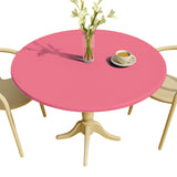 Nordfavn Uni Rose Pink - Enfärgad rund vaxduk med resår