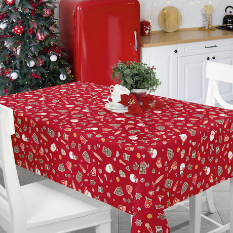 Nordfavn Xmas Cookies – Julvaxduk med kakor och julmotiv miljöbild
