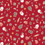 Nordfavn Xmas Cookies – Julvaxduk med kakor och julmotiv mönster