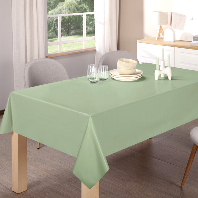 Nordfavn Laurel Green – Enfärgad halvblank vaxduk, miljö