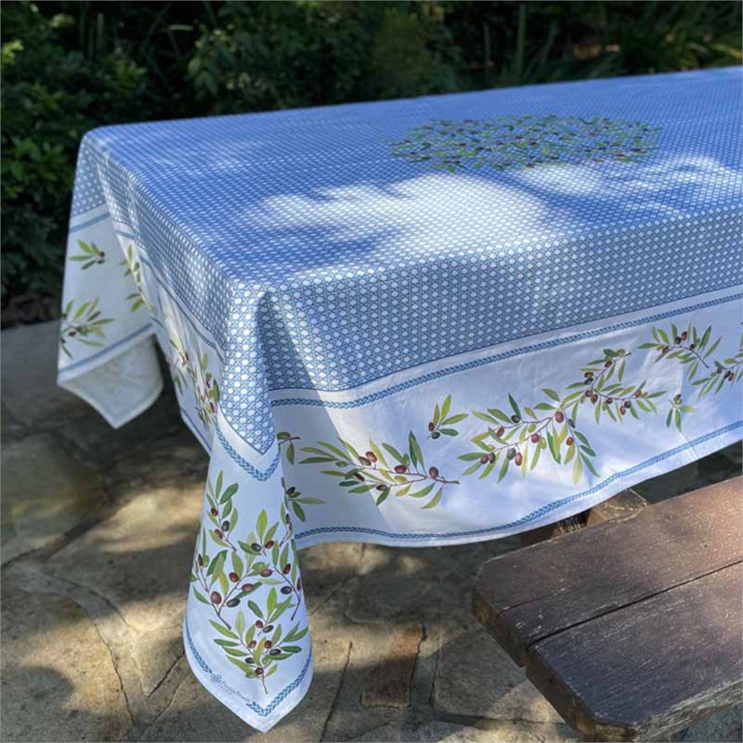 Nyons Blå - Rektangulær provence-duk 155 x 250 cm, utendørs