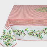 Nyons Terrakotta – Rektangulär provenceduk 155 x 250 cm, hörn