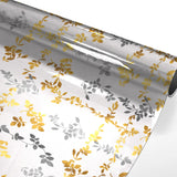 Pampa Metallic – Transparent vaxduk med glittereffekt, på rulle