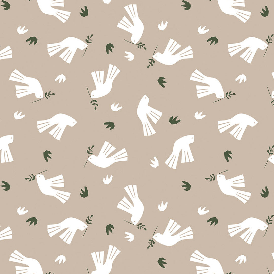 Peace is in the Air Cream – Lola vaxduk med grafiskt fågelmotiv, mönster